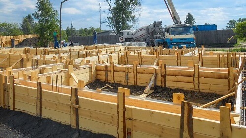 Ленточный фундамент для дома в Кобрине