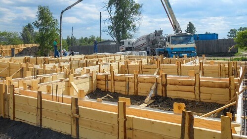 Свайный фундамент с ростверком в Кобрине