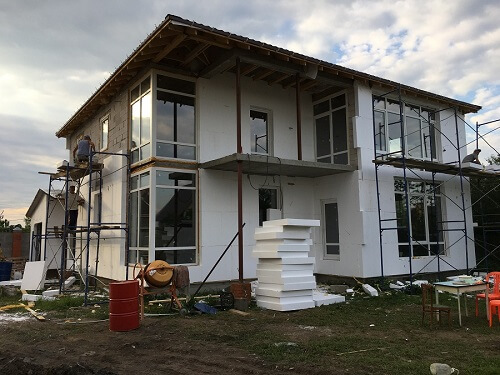 Утепление пенопластом наружных стен в Кобрине